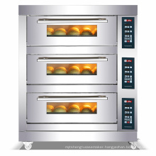 electric 3 deck 9 tray accurate digital control smart electric oven electric industrial oven professional electric oven